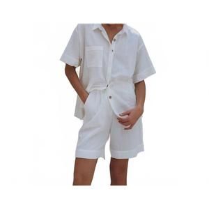NEW BALI LANE mykonos linen short in white